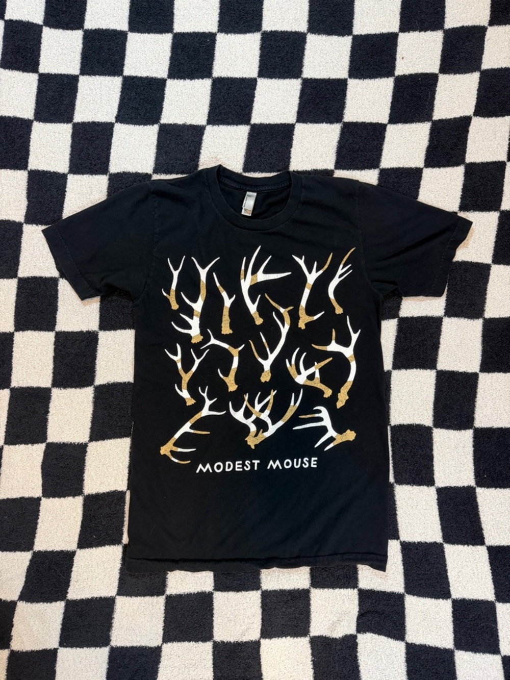 modest mouse mid 2000s antler shirt american apparel size small